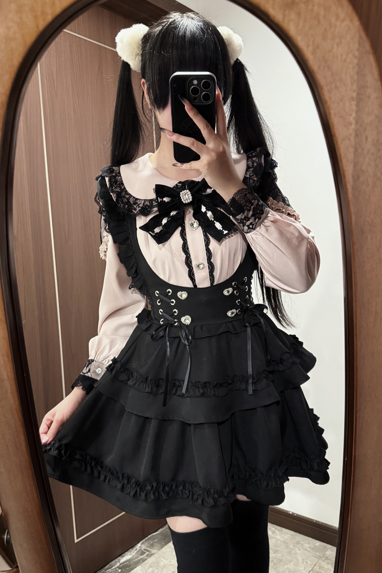 ドールシャツ+フリルサススカート