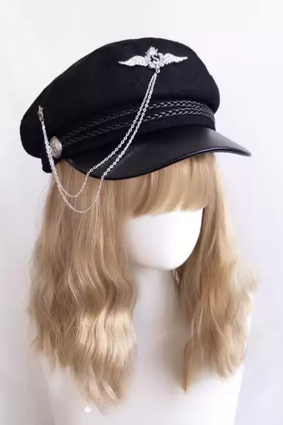 チェーンモチーフキャスケット【Crown・Marine・Wing】