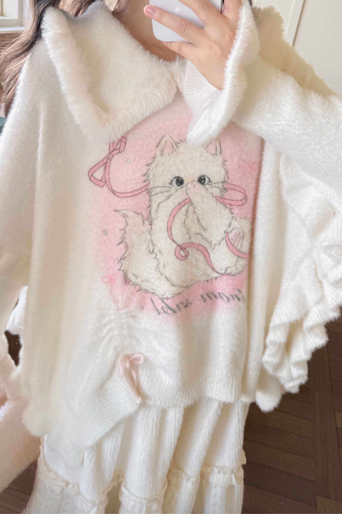 スイートキャットニットセーター