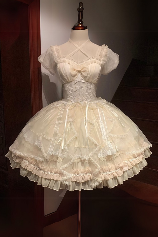 Fantasy Lace-Up Design Princess Lolita Dress