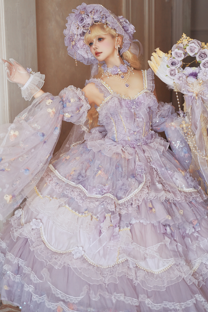 プリンセスセプターロリータアクセサリーハット+ネックレス+グローブ+セプター