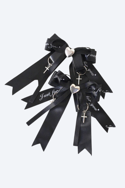 ダークスイートリボンヘアピン