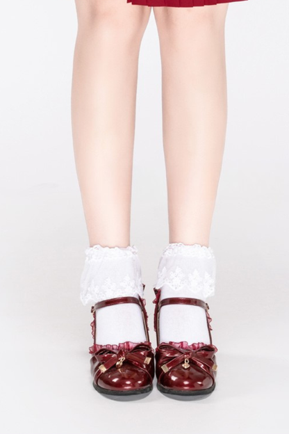 レーストリミッドコットンソックス