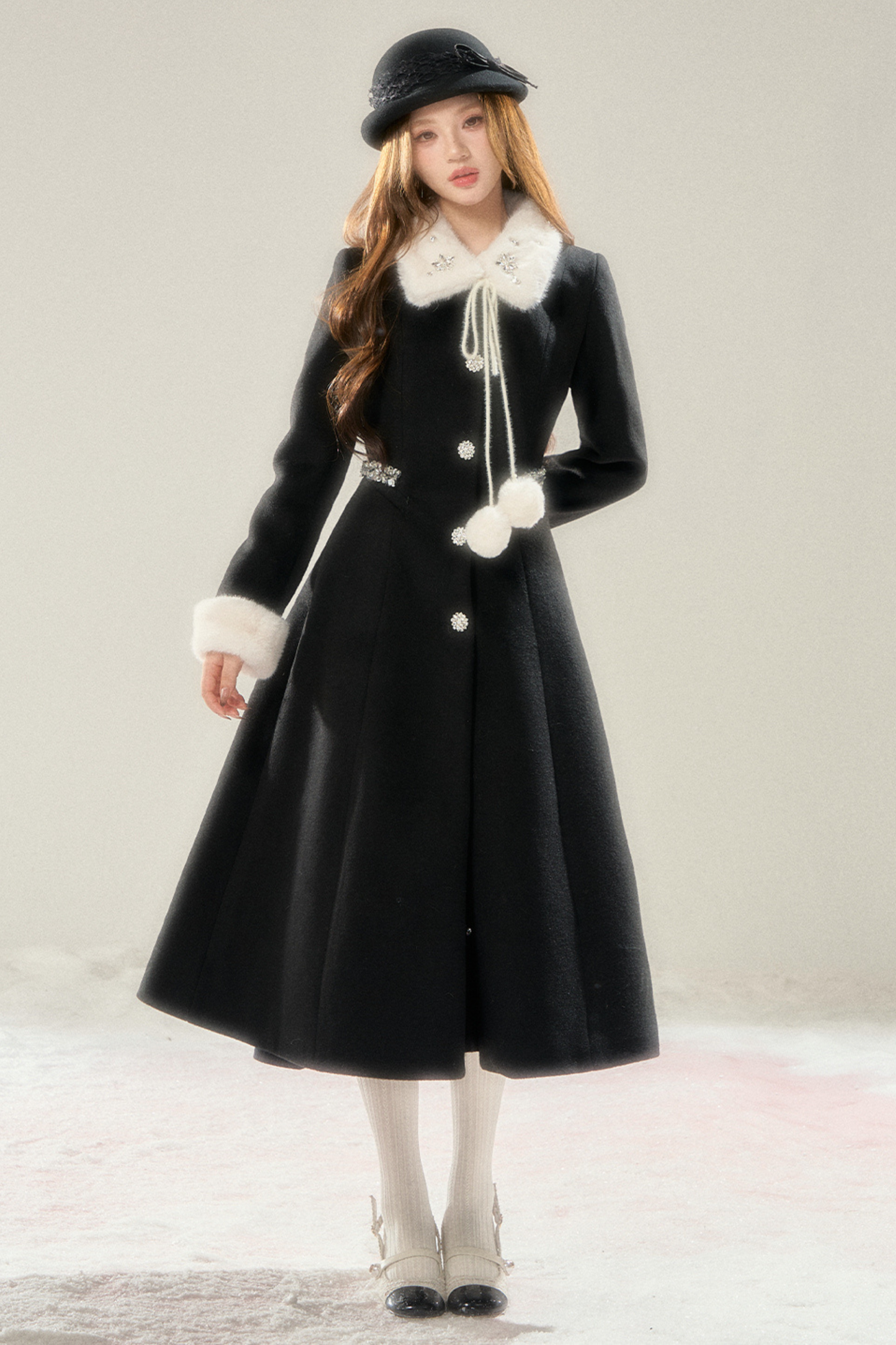 French Chic Hepburn Long Coat