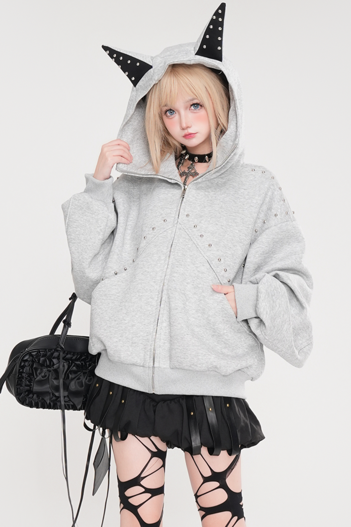Cyberpunk Cat Ear Hooded Jacket
