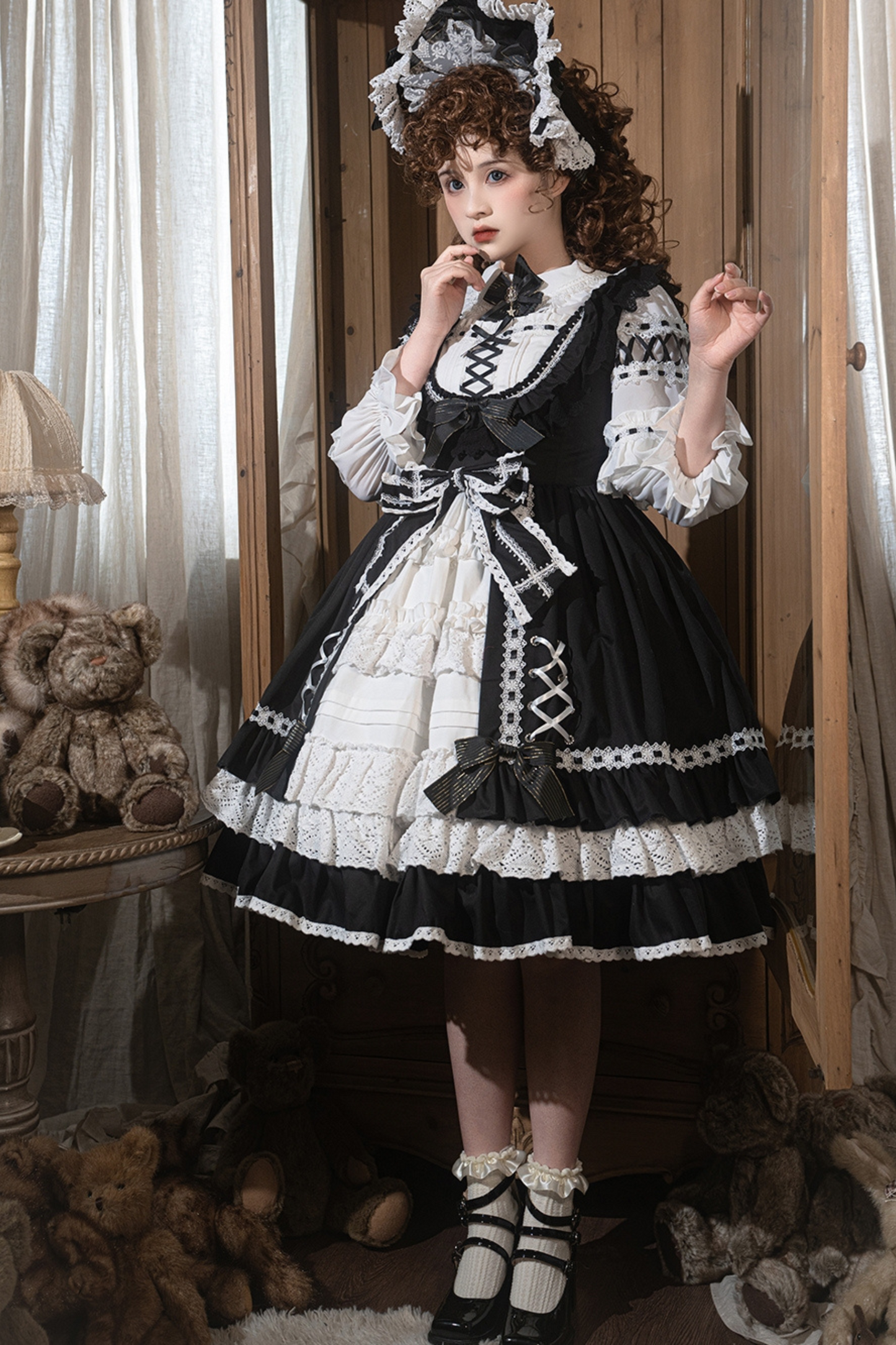 Chic ribbon doll Lolita dress