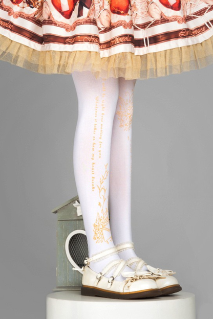 ローズポエムベルベットタイツ