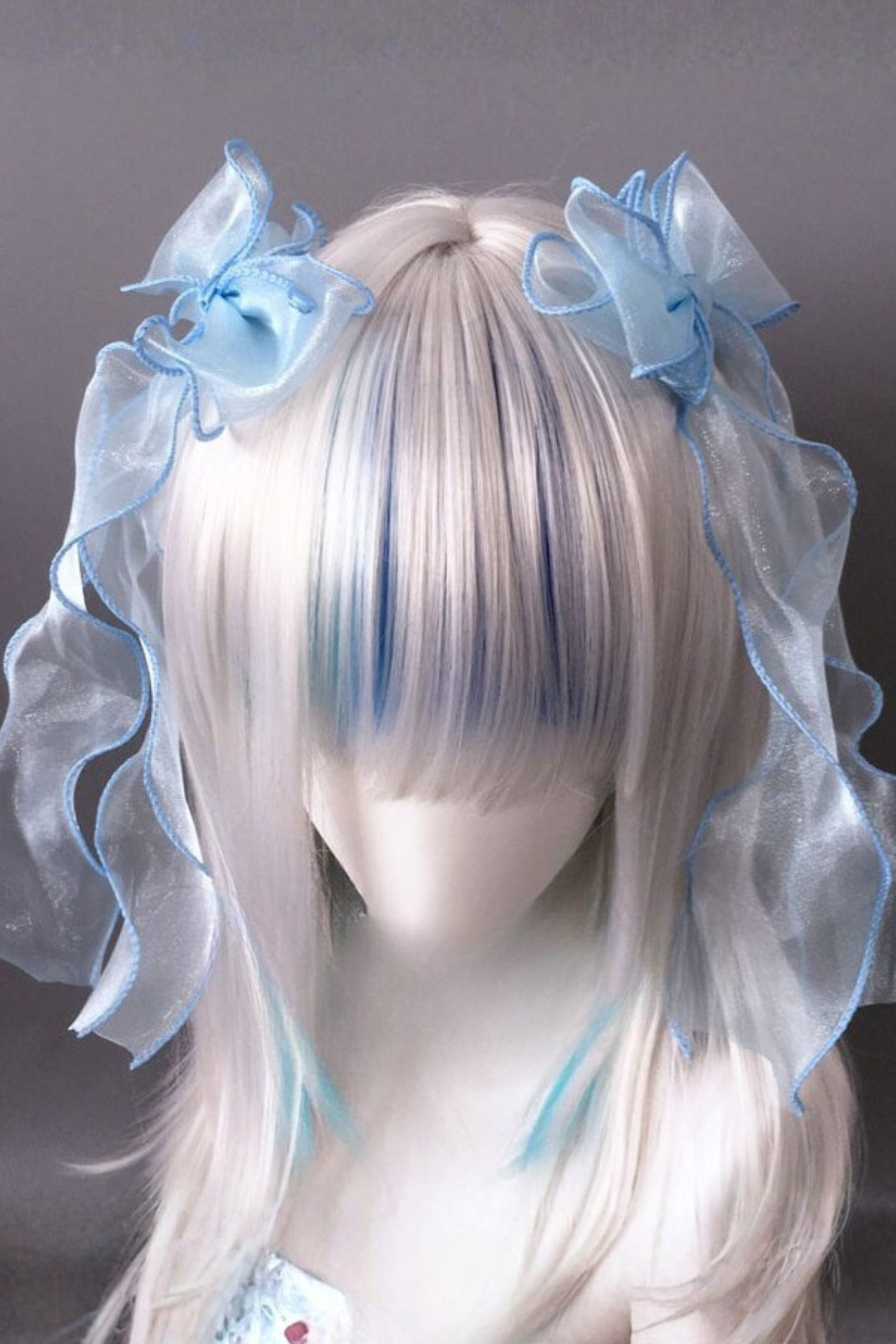 チュールリボンヘアピン