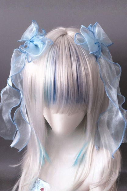 チュールリボンヘアピン