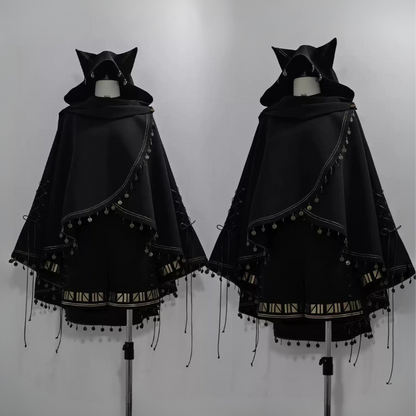 [Mar. 26, 2012 Deadline for reservation] Black Cat Lolita Prince Series Cat Ear Oversize Cloak