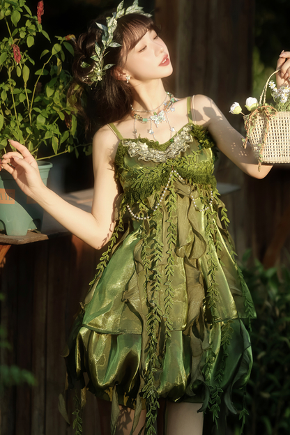 フォレストガールチャイナドレス+トップス+スカート