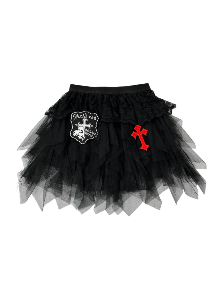 Rock Girl Red Camisole + Gothic Tulle Cake Skirt