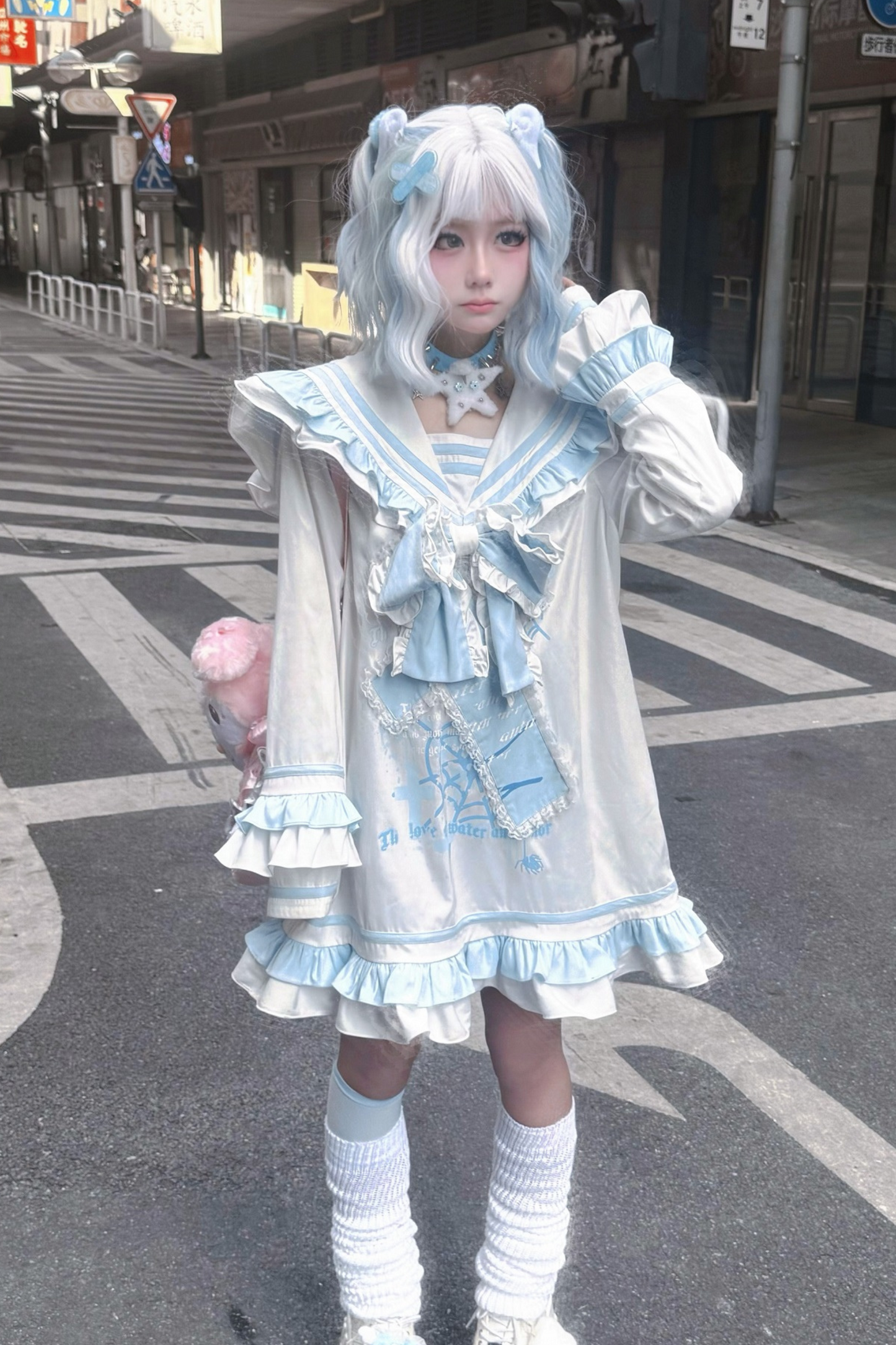 【天使界隈】フリルセーラーサブカルワンピース