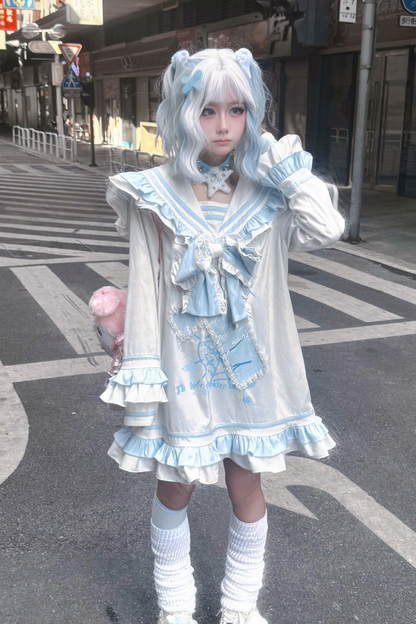 【天使界隈】フリルセーラーサブカルワンピース