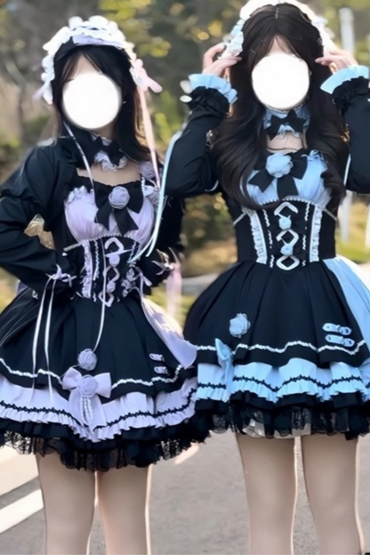 Dark Rose Bow Lolita Dress