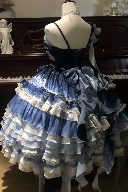 Jellyfish gradient fantasy dress + accessories