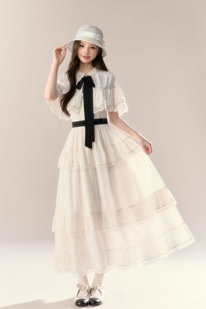 Lillian French Shawl Cake Dress