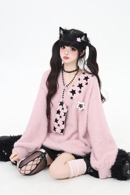 Star Design Loose Top