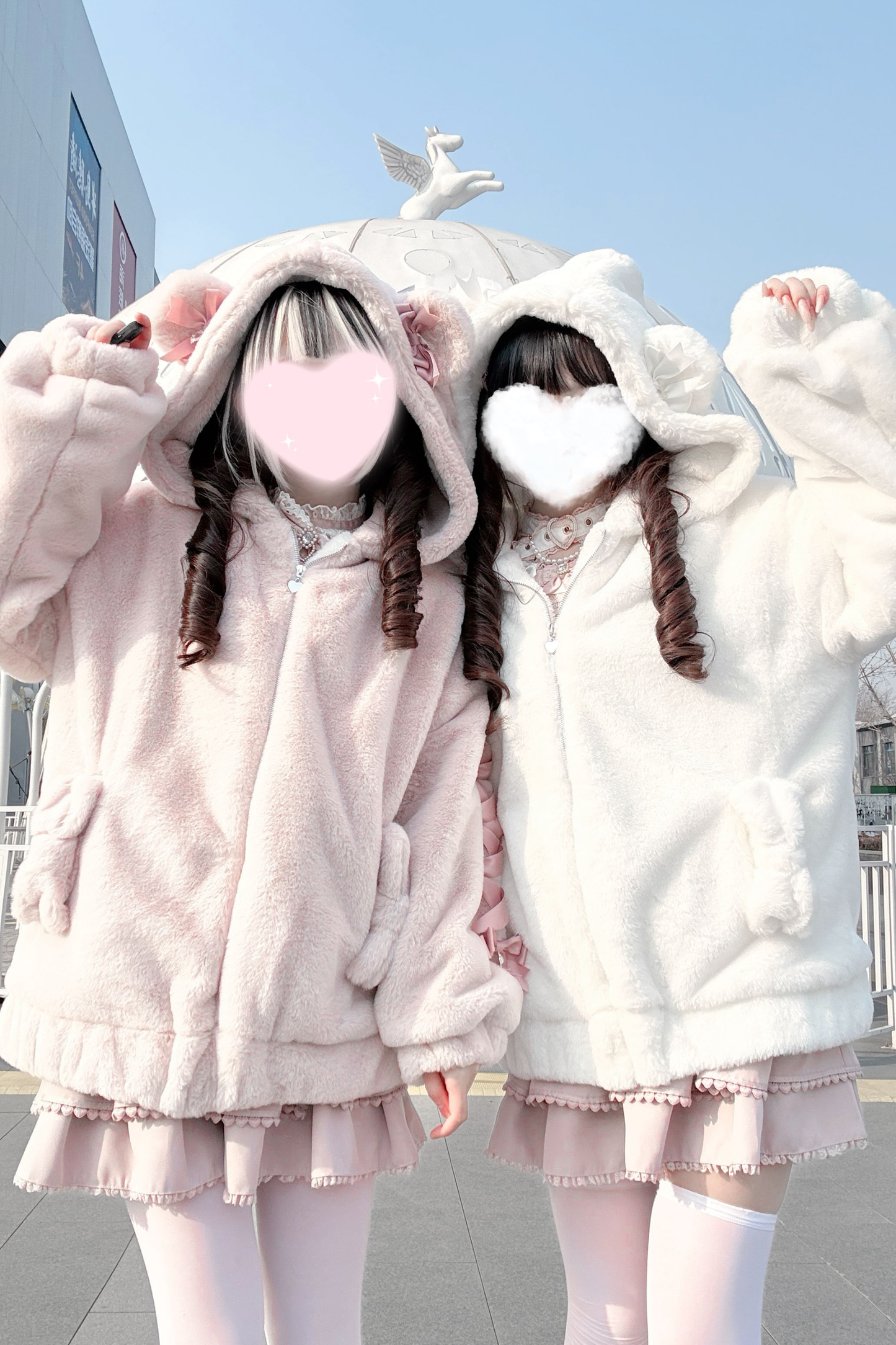 べアイヤーレースアップファーコート