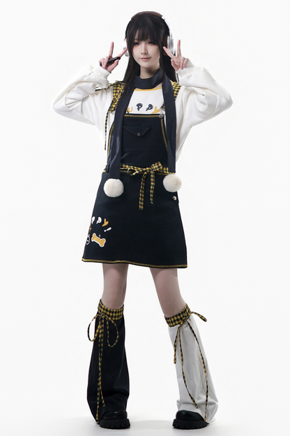 パピーフリーススウェット+フードパーカー+パンツ+スカート+レッグカバー