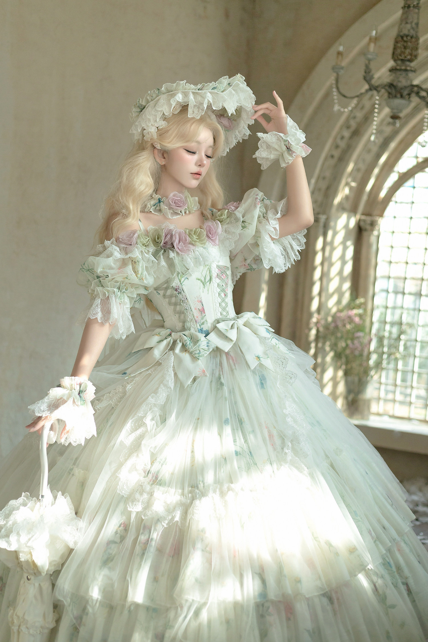 [Pre-order] Flower Fairy Bridal Lolita Dress