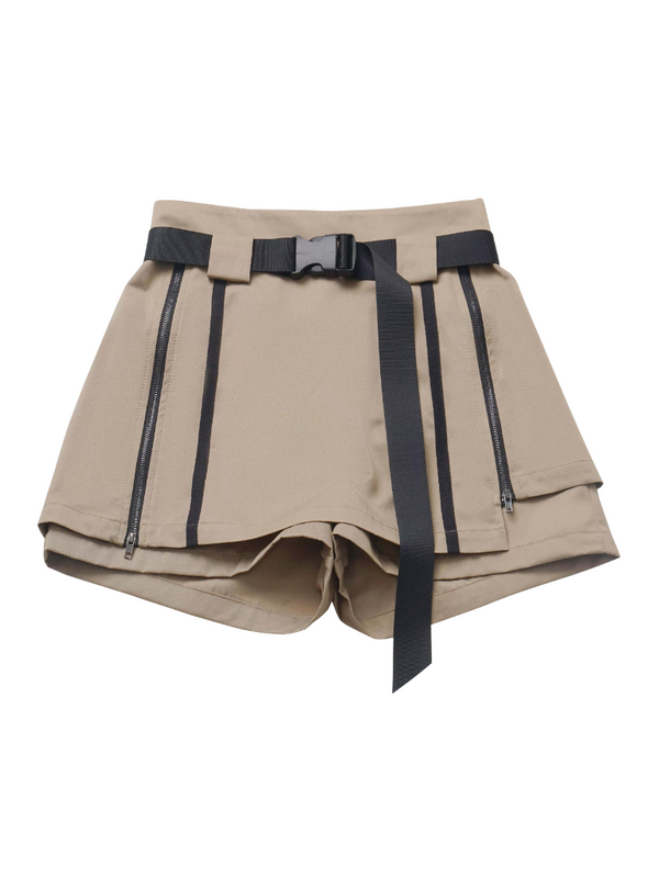 Waitress Universe Mesh Sheer Summer Knit + Camisole + Belt Skirt Suit