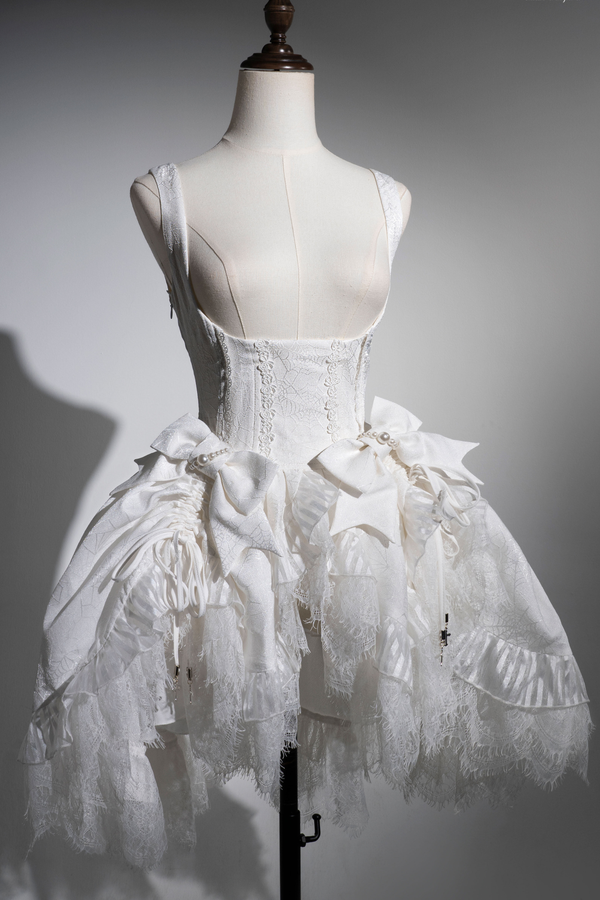 ゴシックバードロリータジャンパースカート+パンプキンパンツスカート+カーテンスカート