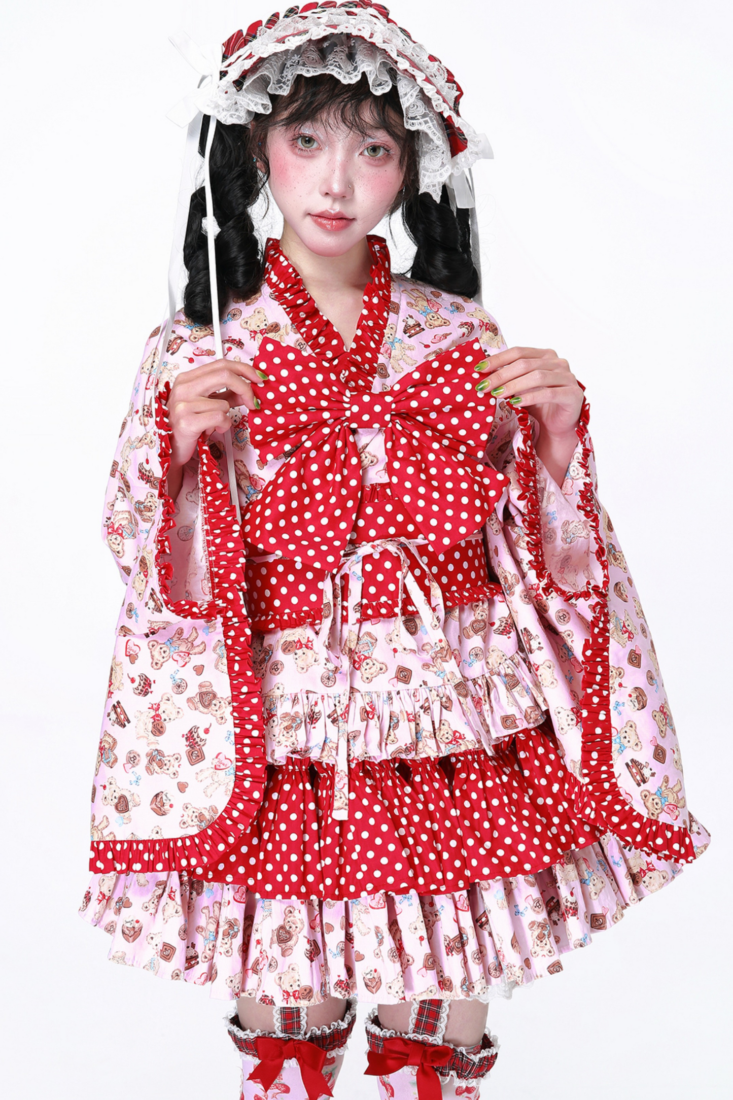 Retro-Pop-Lolita-Kimono-Oberteil