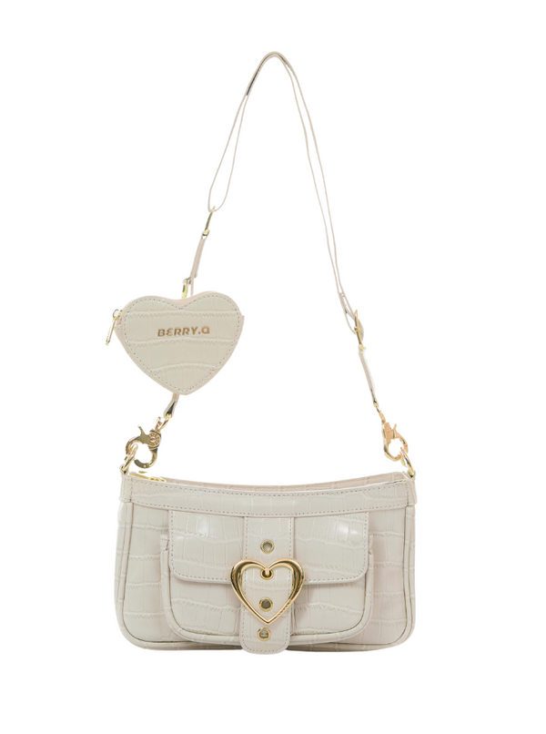 Heartling Belt Wan Shoulder Crocodile Bag