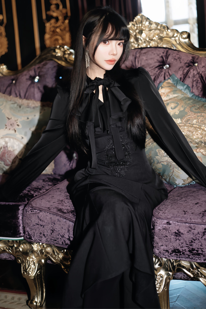 ダークレトロフィシュテールドレス