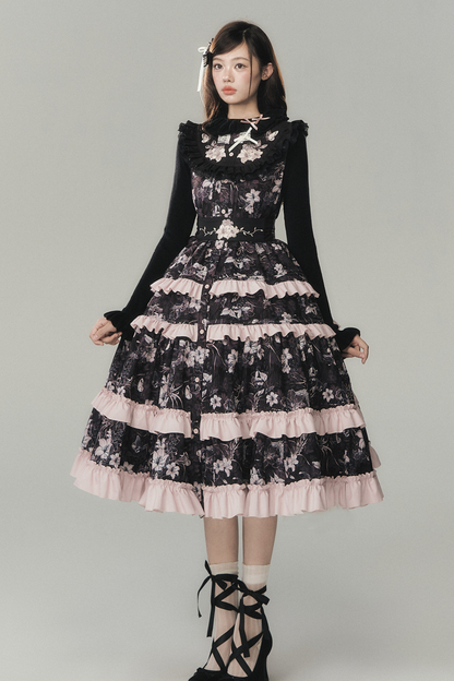 ラブリーロリータベストドレス+トップス+ベルト