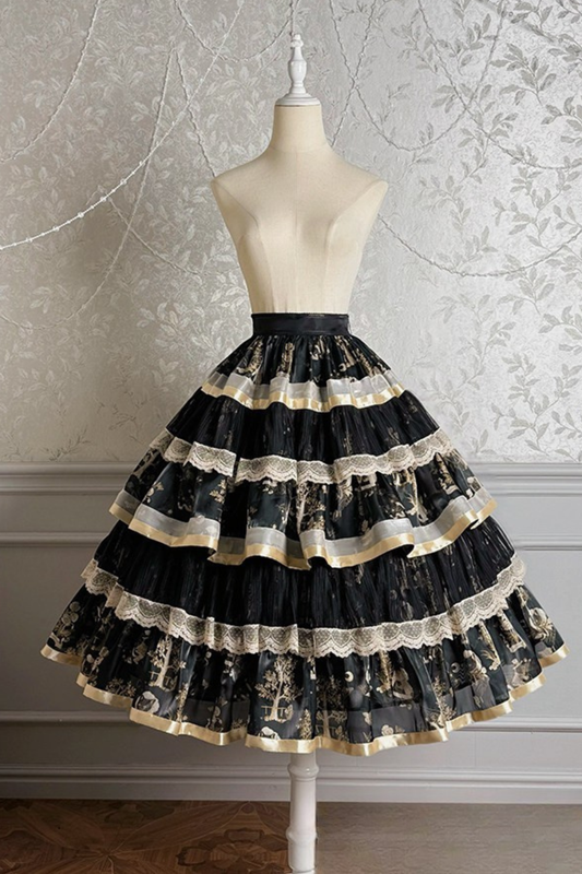 [Pre-order Deadline: April 3] Fantasy Tiered Lolita Skirt