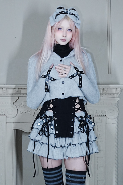 Cat Ear Hooded Top + Culottes