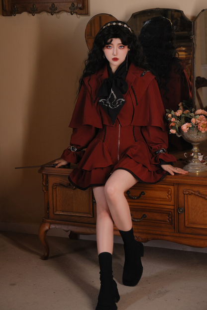 Witches Short Cape Coat + Skirt