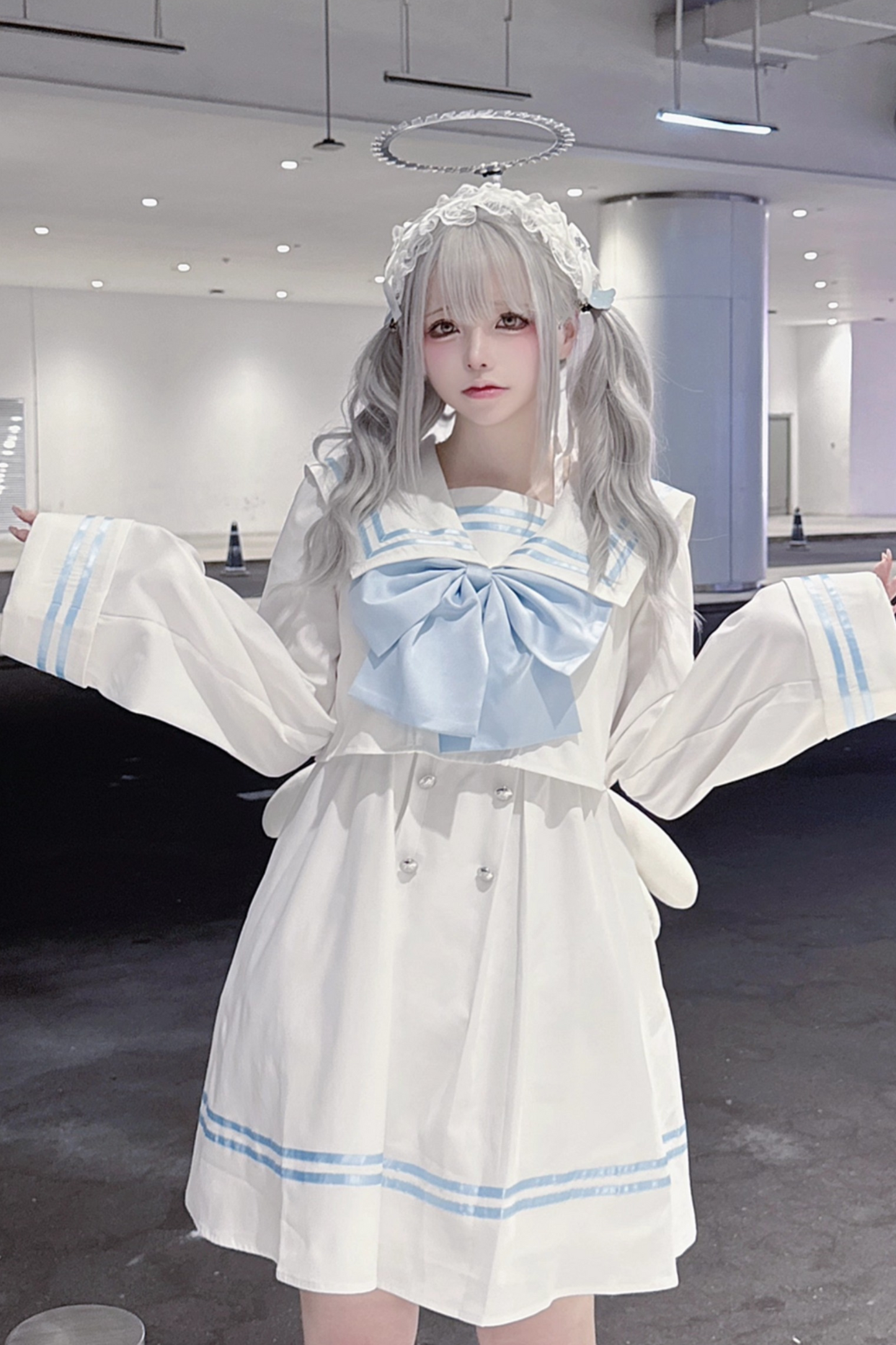 セーラー サブカルチャーワンピース+ビックリボン