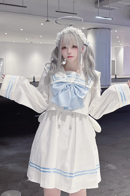 セーラー サブカルチャーワンピース+ビックリボン