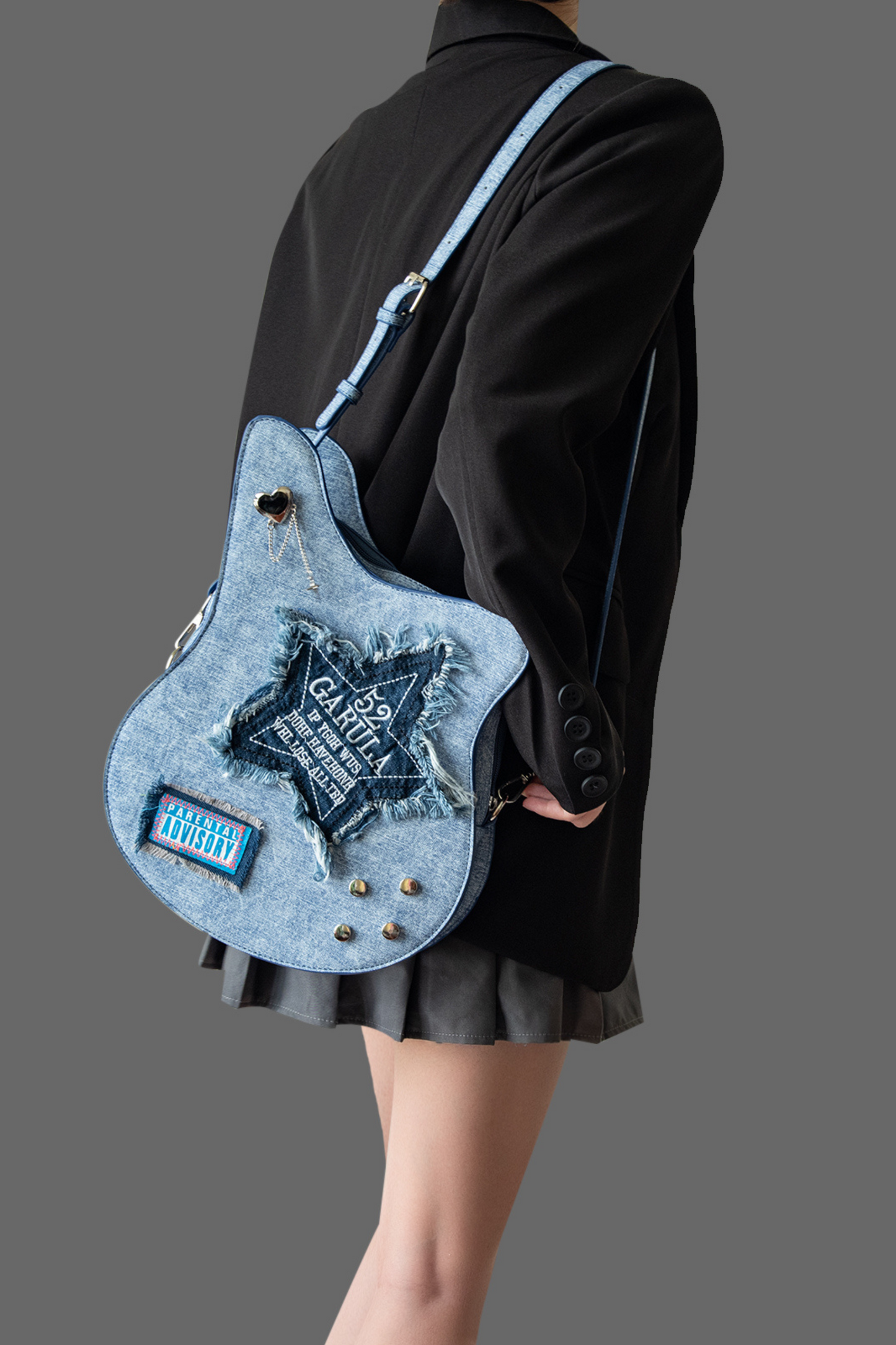 デニムギターカジュアルクリエイティブバッグ