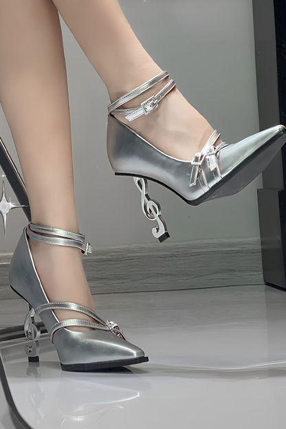 Gothic Note High Heels
