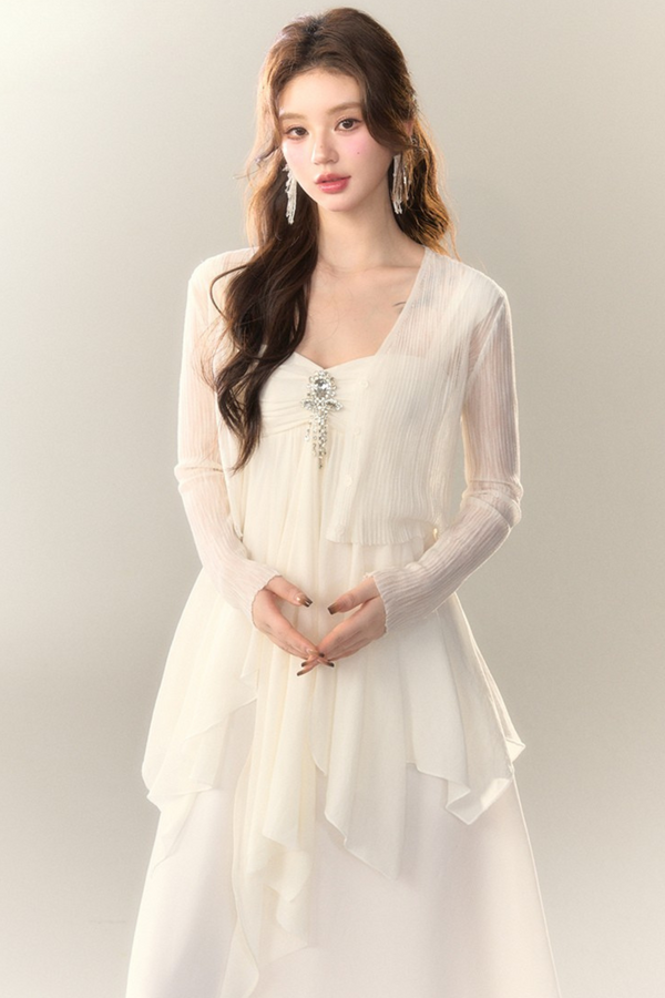 アイスシルクシアーカーディガン