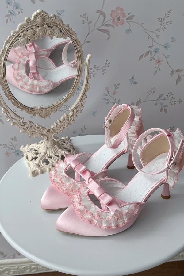 エレガントポインテッドトウロリータシューズ