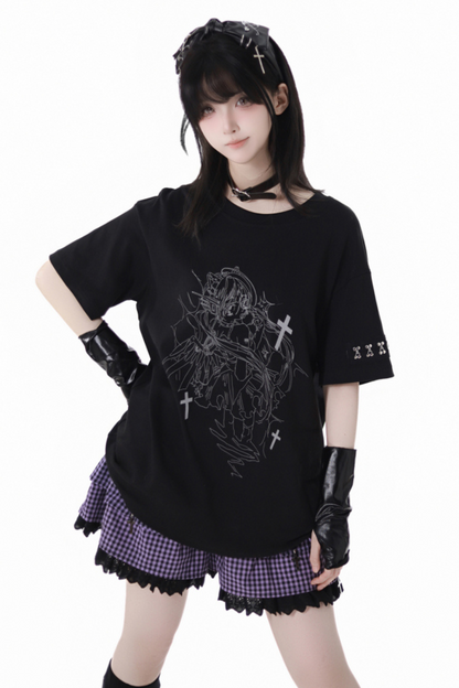 リラックスモードナイトスカイTシャツ