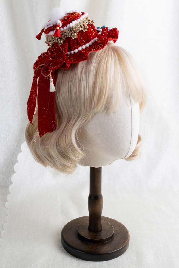 レッドベルベットロリータヘアクリップ