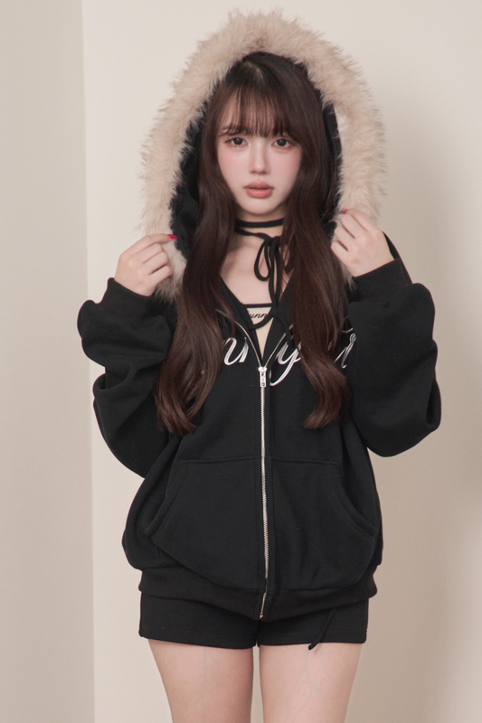 Fur Fur Loose Jacket