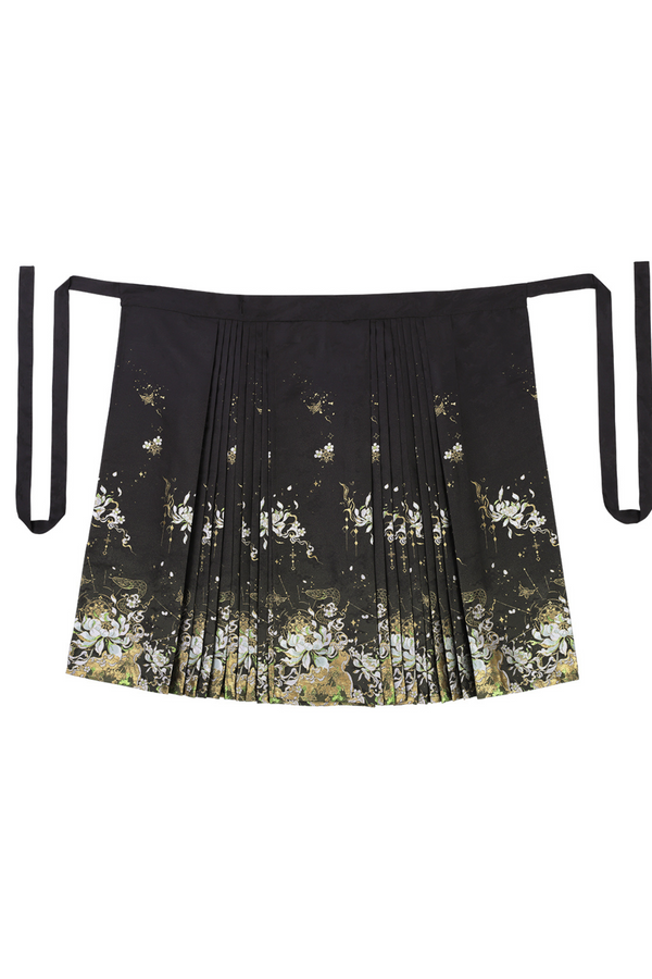 Dark china shirt + cape + skirt