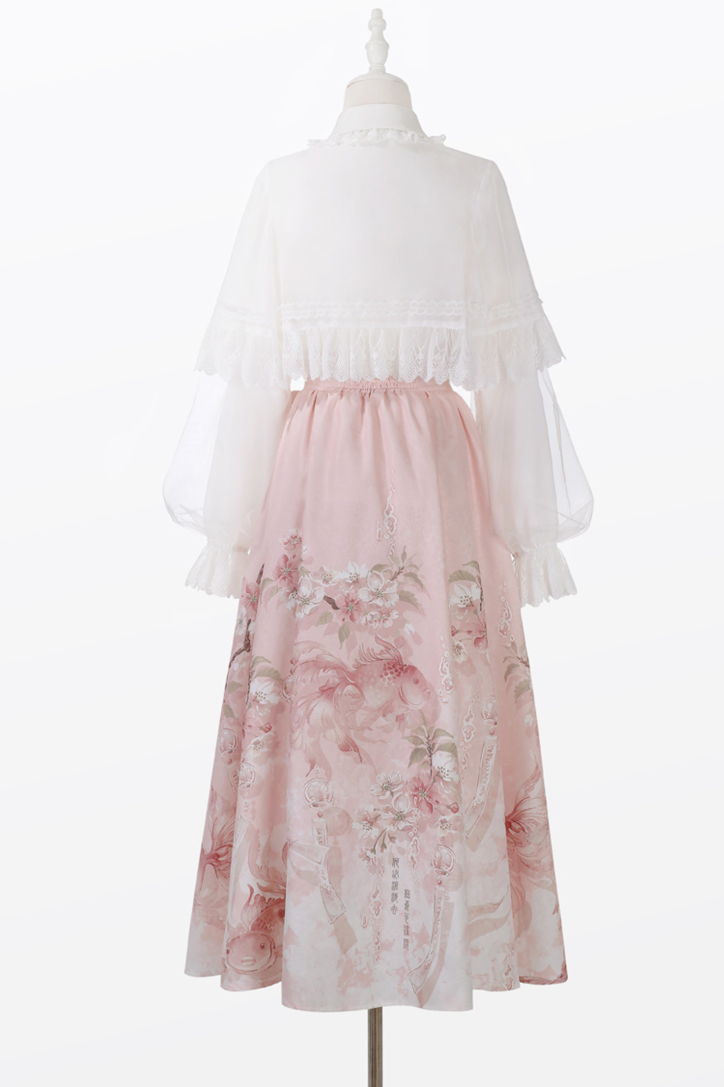 スイートフラワーショール+ブラウス+スカート