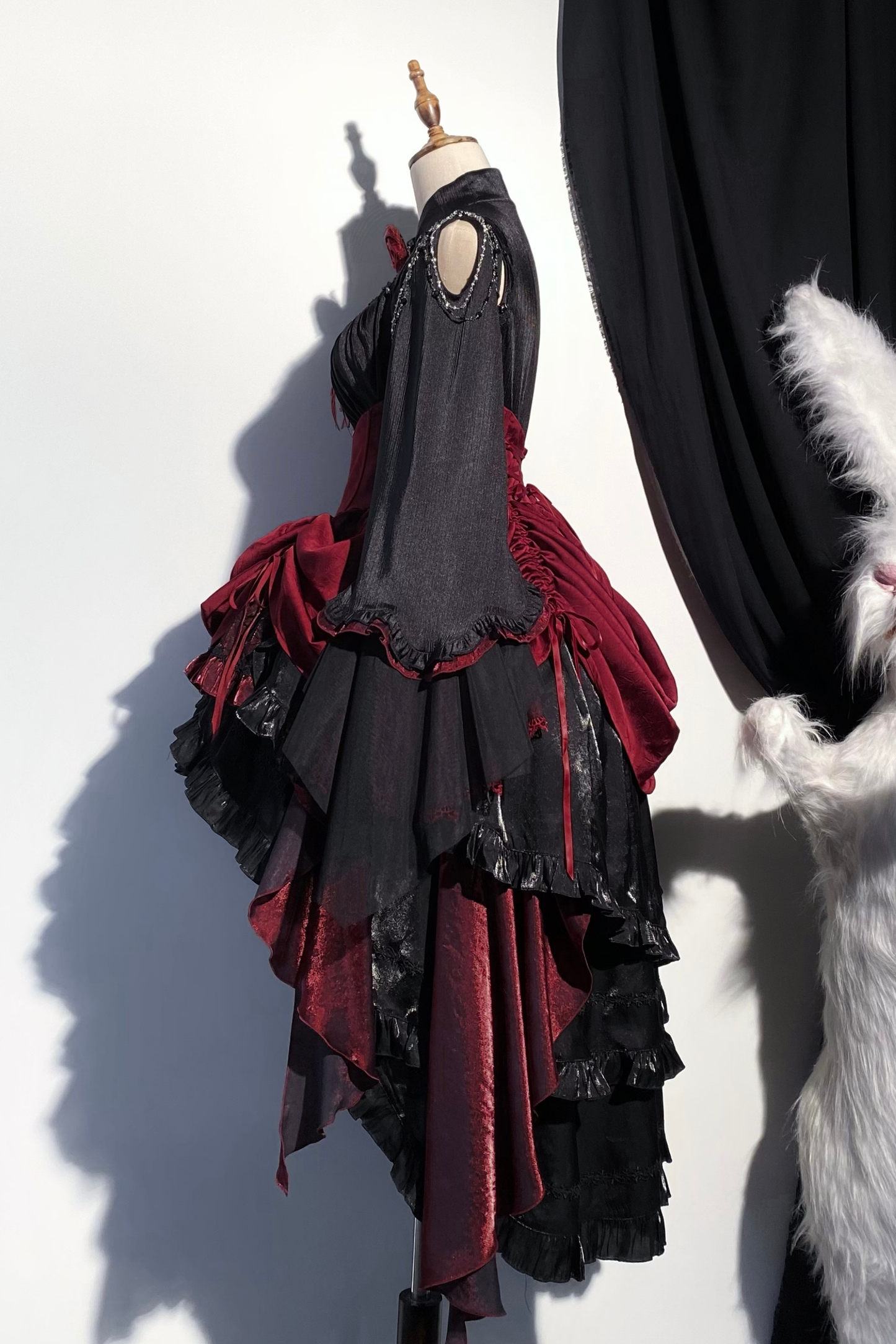 ダークフラワーゴシックロリータセットアップ