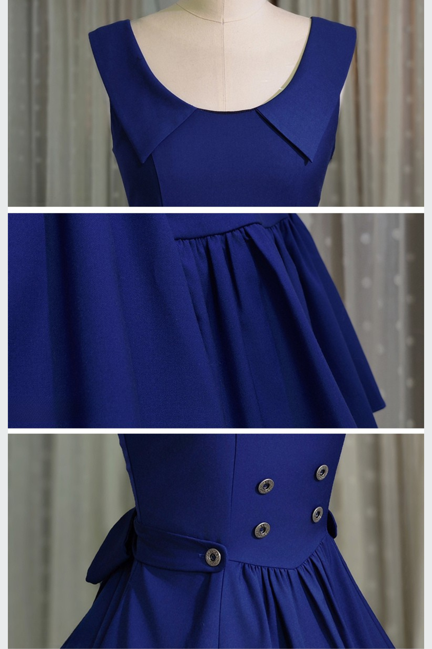 【12月9日予約締切】スプリットカラーエレガントバックレースアップドレス