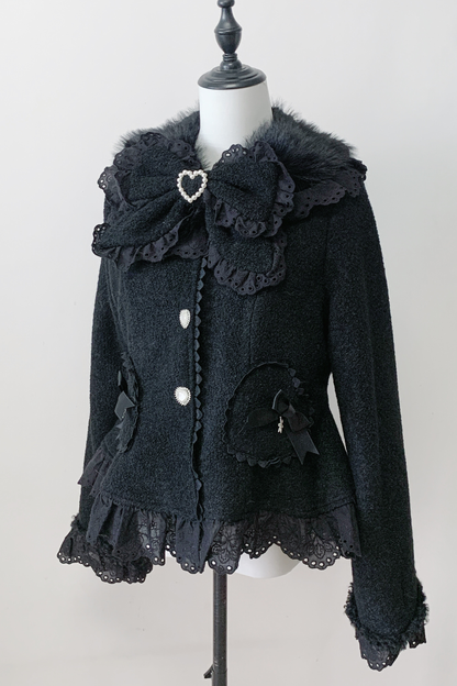 レースリボンスリムスイートコート