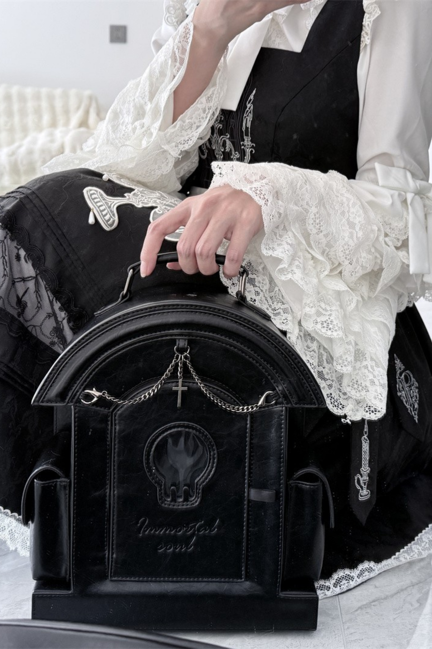 ゴシックペインロリータスカルバッグ