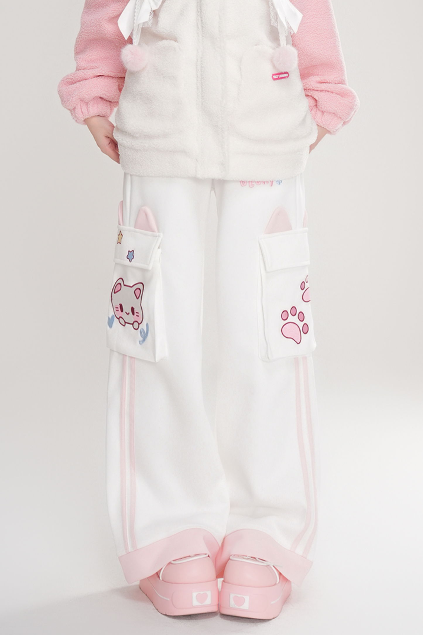 キュートキャットイヤースポーツスウェットパンツ